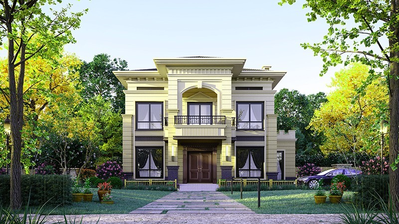 涪城中式合院住宅，开放庭院与邻里乡亲更亲近